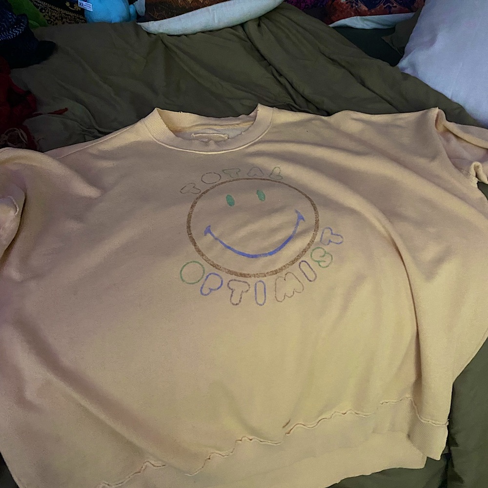 Aerie yellow sweatshirt